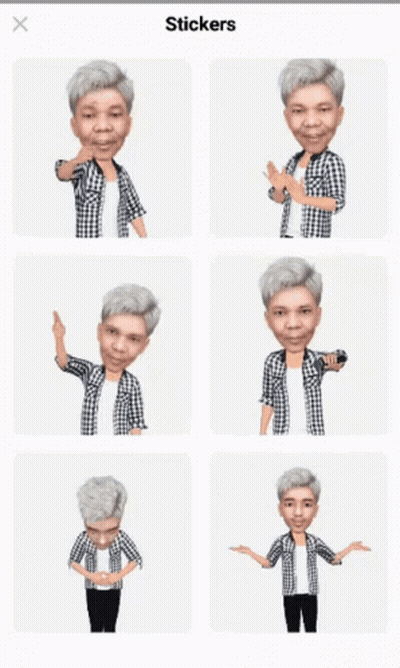 Man with Gray Hair and Plaid Shirt