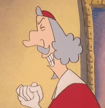 Man With Gray Hair And Red Hat GIF