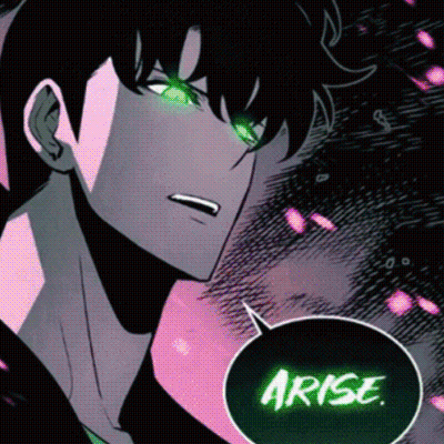 Man With Green Eyes And Arise Speech Bubble GIF