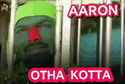 Man With Green Face Paint And Aaron GIF