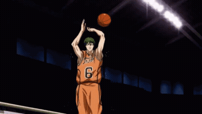 Man With Green Hair And Glasses In Basketball Uniform GIF
