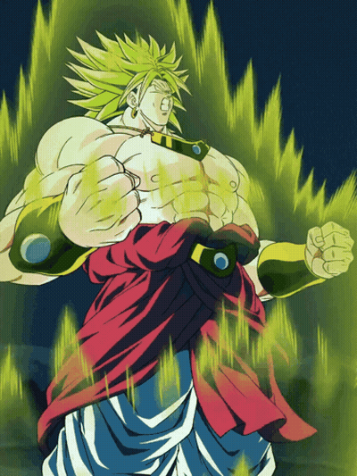Man With Green Hair And Red White Outfit GIF