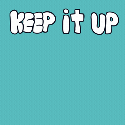 Man With Green Hair Bandana Blue Shirt Letter P GIF
