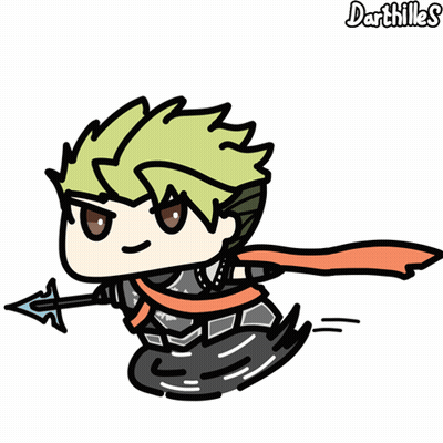 Man With Green Hair Holding Arrow Darthilles GIF