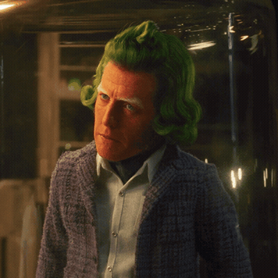 Man With Green Hair Saying Do You Mean GIF