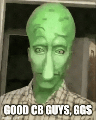 Man With Green Mask Saying Good Cb Guys Ggs GIF