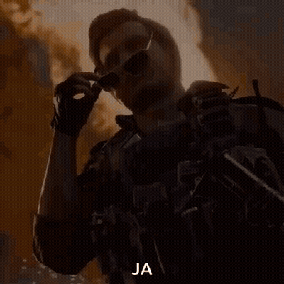 Man With Gun Before Fire In Video Game GIF