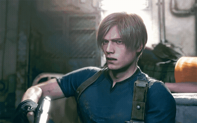 Man With Gun On Shoulder Looks At Camera GIF