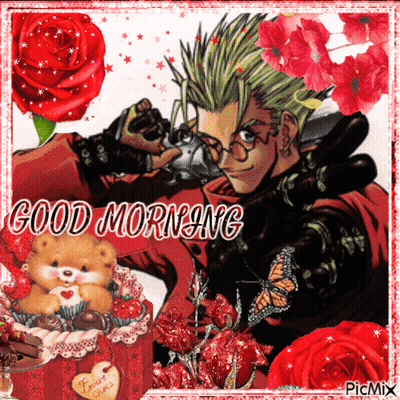 Man With Gun Saying Good Morning GIF