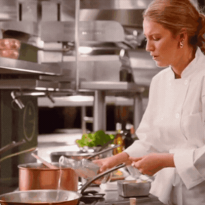 Man With Hand On Chin And Woman In Background GIF