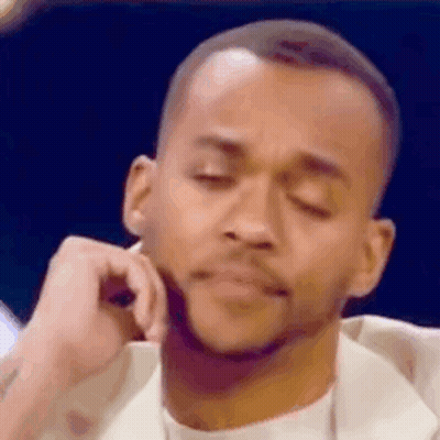 Man With Hand On Chin GIF