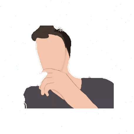 Man With Hand On Face Sticker