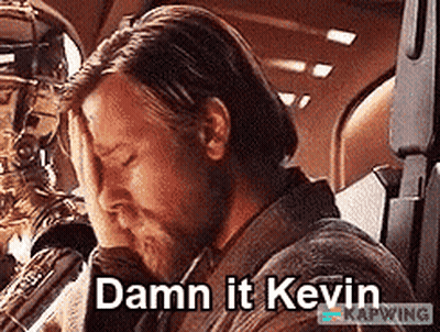 Man With Hand On Forehead Damn It Kevin GIF