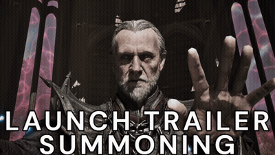 Man With Hand Outstretched Launch Trailer Poster GIF
