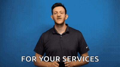 Man With Hands Folded Thank You For Your Services GIF