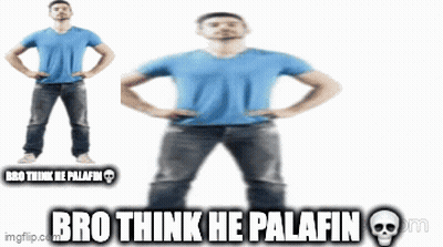 Man With Hands On Hips Saying Bro Think He Palafin GIF