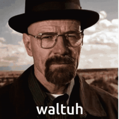 Man With Hat And Glasses Saying Waltuh GIF