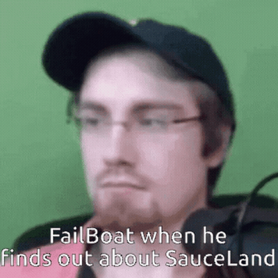 Man With Hat And Glasses Talking About Sauceland GIF