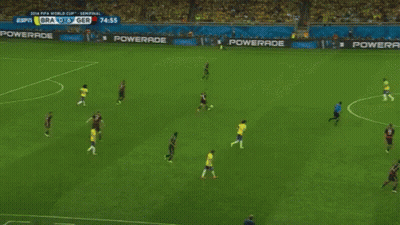 Man With Hat And Mustache Holding Soccer Trophy In Crowd GIF