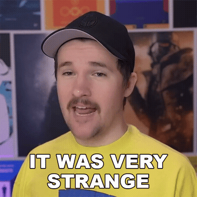 Man With Hat And Mustache Says It Was Very Strange GIF