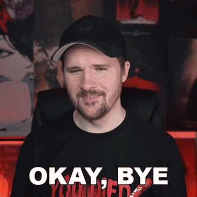 Man With Hat And Shirt Saying Okay Bye GIF