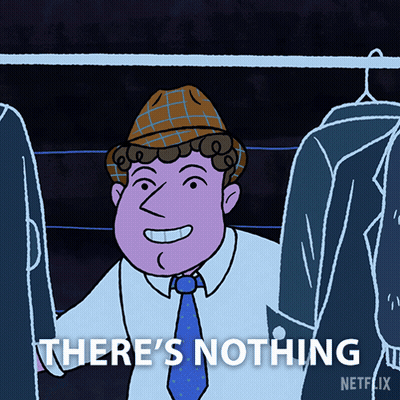 Man With Hat And Tie Says There's Nothing Netflix GIF