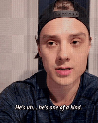 Man With Hat Says One Of A Kind GIF