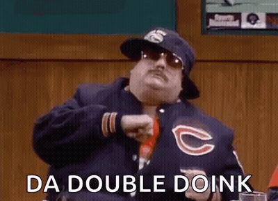Man With Hat Sunglasses Chicago Bears Jacket Beer GIF