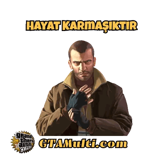 Man With Hayat Karmasikir Sticker