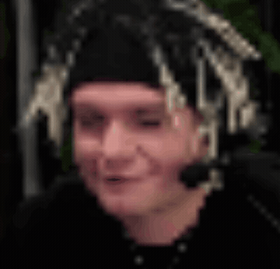 Man With Headband And Headphones GIF