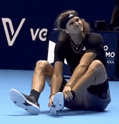 Man With Headband Letter A On Court GIF