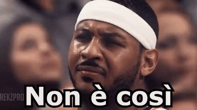 Man With Headband Making Funny Face Non E Cosi GIF