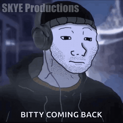 Man With Headphones And Bitty Coming Back GIF