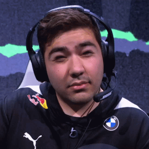 Man With Headphones And Bose Logo Shirt GIF