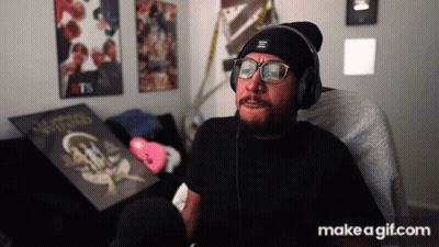 Man With Headphones And Glasses At Make A GIF Banner GIF