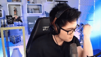Man With Headphones And Glasses At Microphone GIF