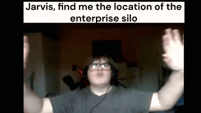 Man With Headphones And Glasses Hands In Air GIF