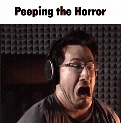 Man With Headphones And Glasses Making Funny Face GIF
