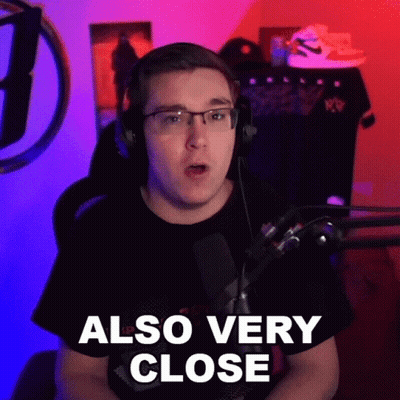 Man With Headphones And Glasses Saying Also Very Close GIF