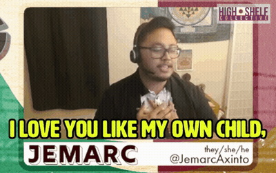 Man With Headphones And Glasses Saying I Love You GIF