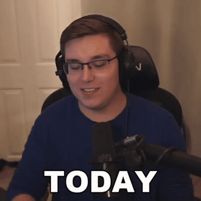 Man With Headphones And Glasses Saying Today GIF