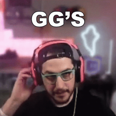 Man With Headphones And Glasses Says GG GIF