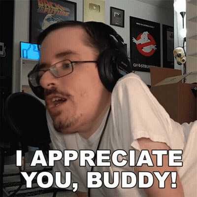 Man With Headphones And Glasses Says I Appreciate You Buddy GIF