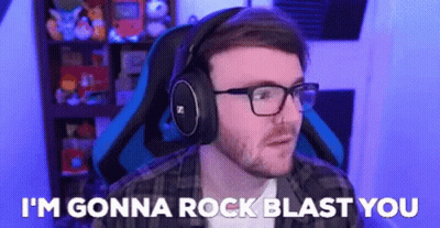 Man With Headphones And Glasses Says I'm Gonna Rock Blast You GIF