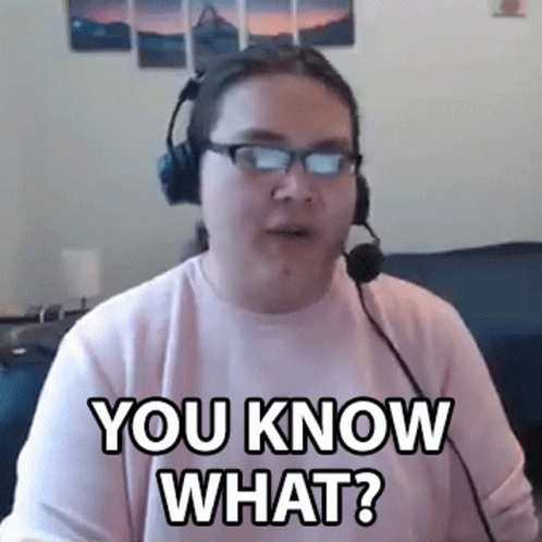 Man With Headphones And Glasses Says You Know What GIF