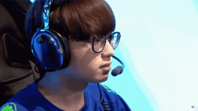 Man With Headphones And Glasses Sitting In Chair GIF
