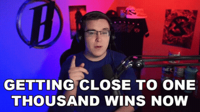 Man With Headphones And Glasses Talking Into Microphone Getting Close To One Thousand Wins Now GIF