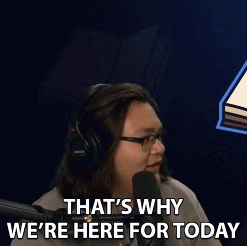 Man With Headphones And Glasses That's Why We're Here For Today GIF