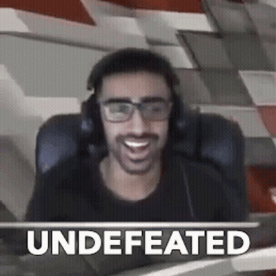 Man With Headphones And Glasses Undefeated GIF