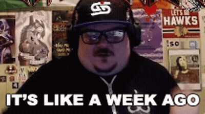 Man With Headphones And Hat On Video Call GIF